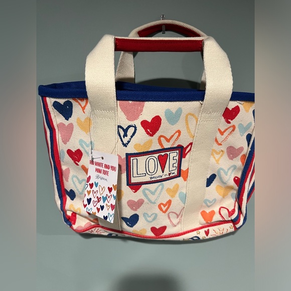 BRIGHTON Red White And You Mini Tote NWOT - Picture 2 of 10